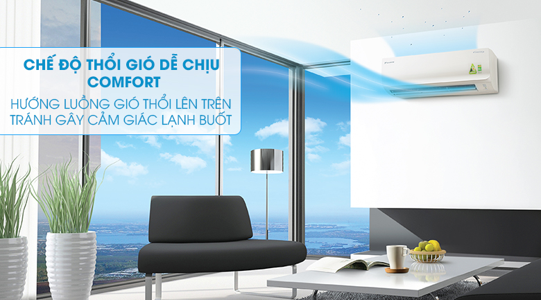 Chế độ gió dễ chịu - Máy lạnh Daikin Inverter 1 HP FTKQ25SAVMV