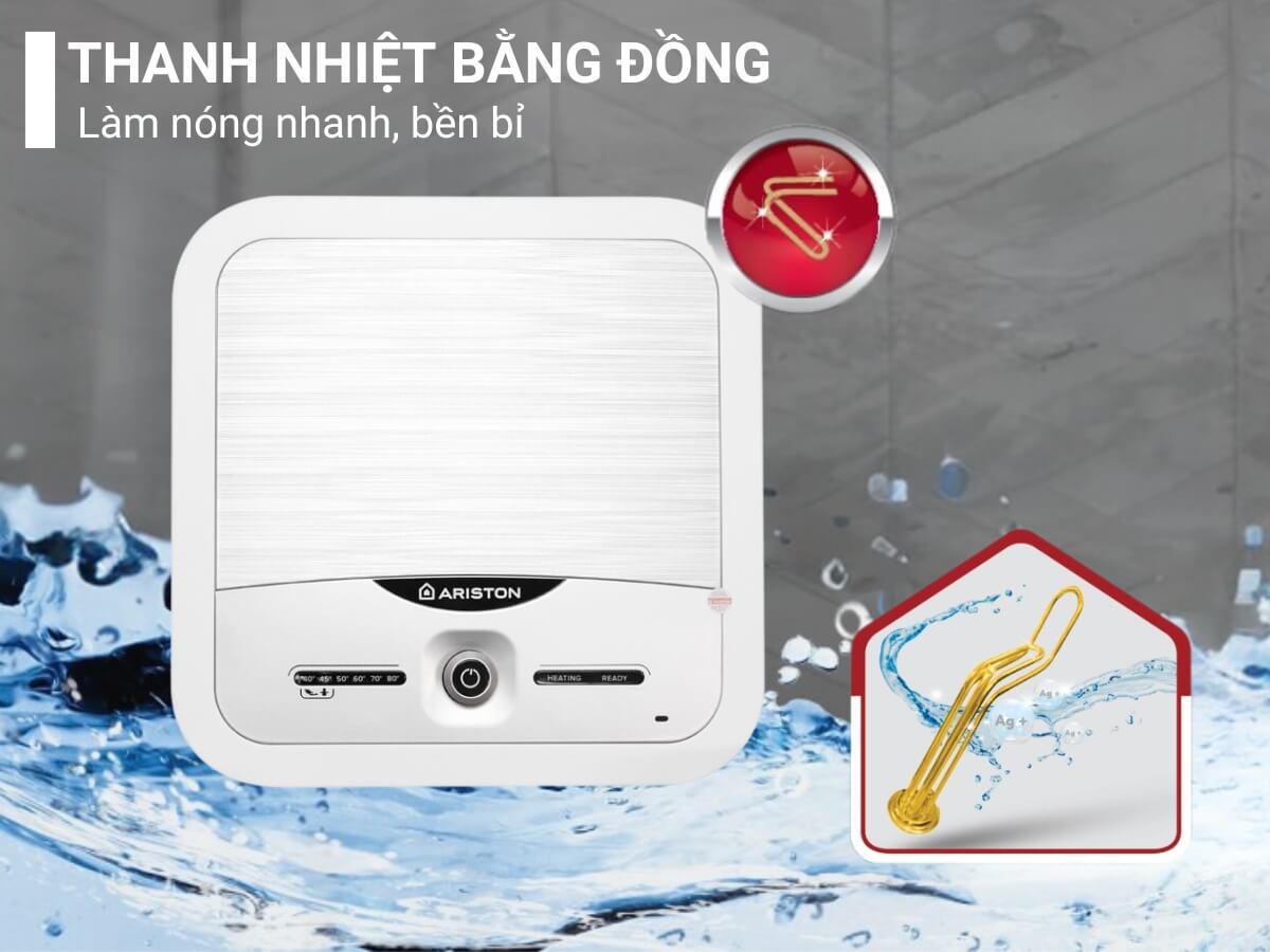 Thanh nhiệt bằng đồng làm nóng nhanh, bền bỉ